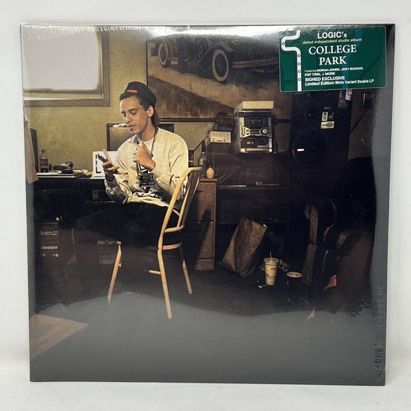 Logic's College Park Indie Exclusive‎ White Vinyl Signed Autographed Insert NEW